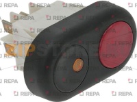 PUSH-BUTT.PANEL 2 BUT.BLACK-RED 16A 250V