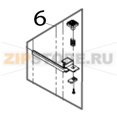Label guide assembly TSC TX300 Label guide assembly TSC TX300Запчасть на деталировке под номером: 6