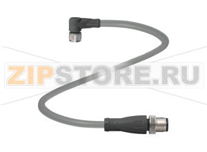 Кабель датчика-исполнительного устройства Connection cable V31-WM-10M-PUR-V1-G Pepperl+Fuchs Описание оборудованияConnection cable, M8 to M12, PUR cable, 4-pin