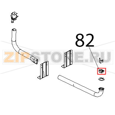 Tappo fresato per nuovo scarico Unox XV 703G Tappo fresato per nuovo scarico Unox XV 703GЗапчасть на деталировке под номером: 82