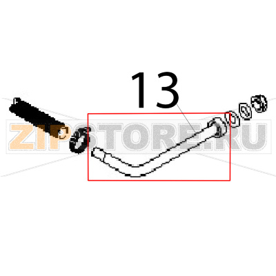 Pipe AISI304, Ø: 12, 159x77 Angelo Po FM1011E2 Pipe AISI304, Ø: 12, 159x77 Angelo Po FM1011E2Запчасть на деталировке под номером: 13
