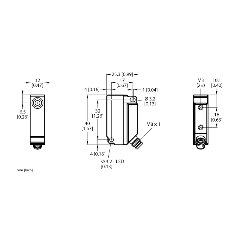Датчик индуктивный Turck BI5U-Q12-AN6X2-V1131 