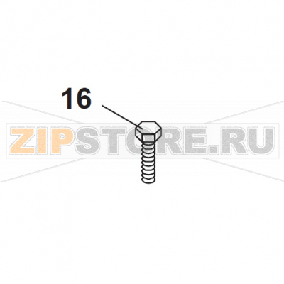 Screw M6x25 Bear Varimixer AR40 VL-1S                                                                       Screw M6x25 Bear Varimixer AR40 VL-1SЗапчасть на сборочном чертеже под номером: 16Название запчасти на датском&nbsp;языке: Screw M6x25 Bear Varimixer AR40 VL-1S