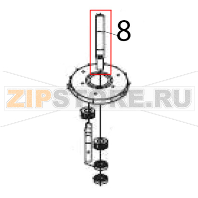 Transmission axis Hurakan HKN-KS7 Transmission axis Hurakan HKN-KS7Запчасть на деталировке под номером: 8