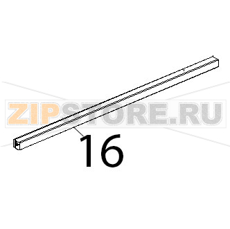 Listello quadro sup porta inox Unox XVC 204 Listello quadro sup porta inox Unox XVC 204Запчасть на деталировке под номером: 16