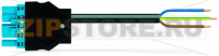 pre-assembled connecting cable; B2ca; Plug/open-ended; 5-pole; Cod. I; H05Z1Z1-F 3G 1.5 mm; 3 m; 1,50 mm; blue Wago 771-5001/191-000