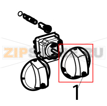 Manopola nera Tecnoinox PFU70V7 Manopola nera Tecnoinox PFU70V7Запчасть на деталировке под номером: 1