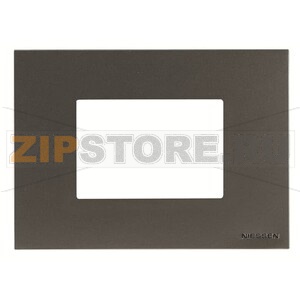 Рамка на 3 модуля, антрацитовая ABB 2CLA247300N1801 