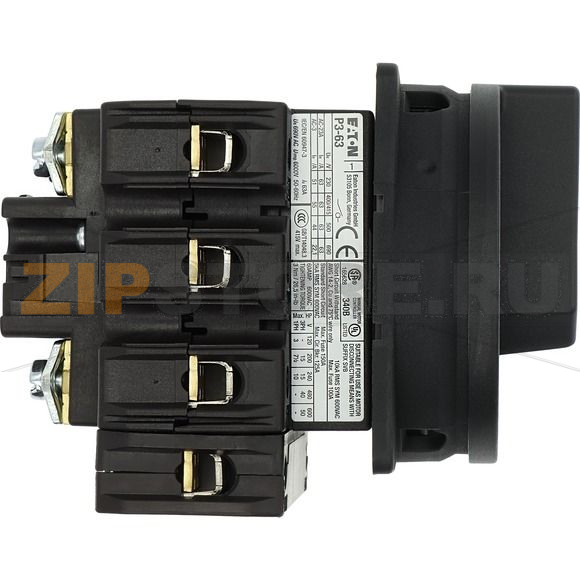 Выключатели главные, P3, 63 A, 3-полюсн. + N Eaton P3-63/EA/SVB-SW/N 
