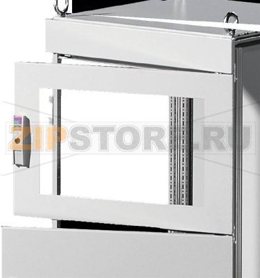 Дверь обзорная 800x600 мм, стальная, серая, 1 шт Rittal 9672.187 