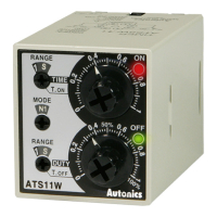 Таймер аналоговый, многофункциональный, компактный, 11-контактный разъем, два дисковых переключателя Autonics ATS11W-11