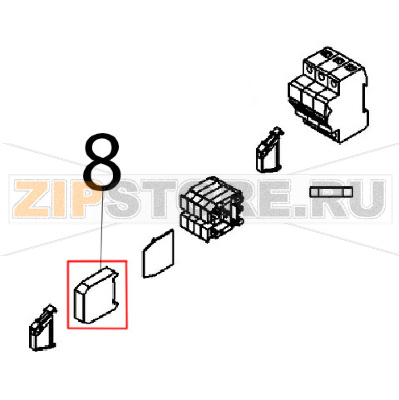 Morsetto terra Angelo Po FX82E2T Morsetto terra Angelo Po FX82E2TЗапчасть на деталировке под номером: 8