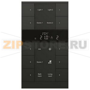 Регулятор комнатной температуры ведомый, 10-клавишный, SBS/U10.0.1-885, чёрный ABB 2CKA006330A0049 