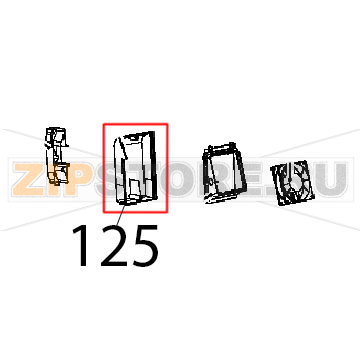 Protezione ventola raffredamento Unox XBC 1005E Protezione ventola raffredamento Unox XBC 1005EЗапчасть на деталировке под номером: 125