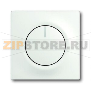 Накладка с ручкой и лампой для поворотного светорегулятора, белый бархат ABB 2CKA006599A2970 