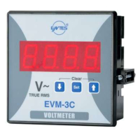 Вольтметр 110/230 В/AC, 10-600 В/AC Entes EVM-3C-96