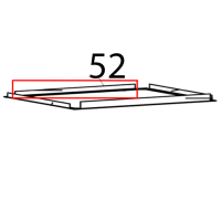 Decorative strip, back Bartscher RT-78B-8