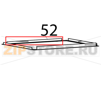Decorative strip, back Bartscher RT-78B-8 Decorative strip, back Bartscher RT-78B-8Запчасть на деталировке под номером: 52