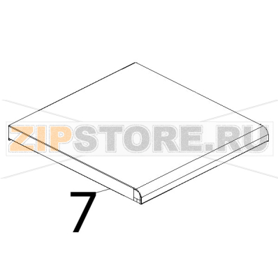 Coperchio inox Unox XV 203G Coperchio inox Unox XV 203GЗапчасть на деталировке под номером: 7