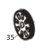 Gear, 52T*M0.5*4.0t, white Godex EZ-1305