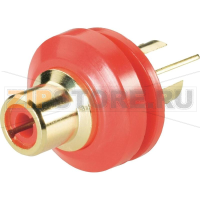Гнездо вставное для разъемов колокольчиков, красное BKL Electronic 0101148/T 