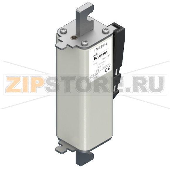 Предохранитель, 80 A, DC 750 В, 100 кА, size 1, 43x60x212 мм, gR, IEC Eaton FUSE 80A 750V 1*EK/155 GDC DC gR 