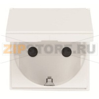 Розетка с заземлением 16 А, 250 В, альпийский белый ABB 2CLA228810N1101
