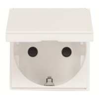 Розетка с заземлением 16 А, 250 В, альпийский белый ABB 2CLA228810N1101