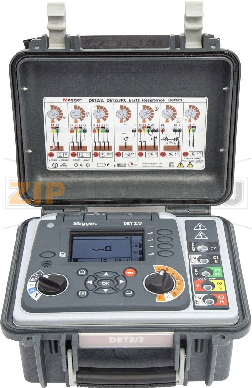 Измеритель сопротивления заземления, LG1, P4 Megger DET2/3 EARTH TESTER, 100M KIT 