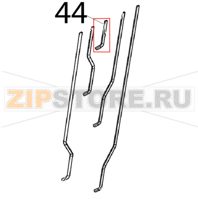 Tubo interno umidita&#039; cent. Ø: 16x1 Unox XBC 1005E Tubo interno umidita' cent. Ø: 16x1 Unox XBC 1005EЗапчасть на деталировке под номером: 44