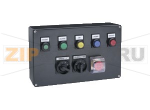 Станция управления Control Stations Ex e, Glass Fiber Reinforced Polyester (GRP) GL***.CS Pepperl+Fuchs Electrical specificationsOperating voltage250 V AC max.Operating current16 A max.Mechanical specificationsEnclosure coverfully detachableCover fixingM6 stainless steel combination Phillips and slotted screwDegree of protectionIP66Cable entrycable glands as per specificationDefined entry areasee PDF data sheetMaterialEnclosurecarbon loaded, antistatic glass fiber reinforced polyester (GRP)Finishinherent color blackGrounding platesee PDF data sheetSealsilicone cordMasssee PDF data sheetDimensionssee PDF data sheetMountingsee PDF data sheetGroundingnone as standard optional M6 internal/external ground boltAmbient conditionsAmbient temperature-40 ... 55 °C (-40 ... 131 °F) -50 °C (-58 °F) on requestData for application in connection with hazardous areasEU-Type Examination CertificateCML 16 ATEX 3009 XMarking II 2 GD Ex db eb mb IIC T* Gb Ex ib IIC T* Gb Ex db eb ib mb IIC T* Gb T6/T80 °C @ Ta +40 °C T4/T130 °C @ Ta +55 °CInternational approvalsIECEx approvalIECEx CML 16.0008XEAC approvalTC RU C-DE.GB06.B.00567ConformityDegree of protectionEN60529General informationOrdering informationThis device will be delivered completely configured and assembled ready for use. For configuration details please contact Customer Service.Supplementary informationEC-Type Examination Certificate, Statement of Conformity, Declaration of Conformity, Attestation of Conformity and instructions have to be observed where applicable. For information see www.pepperl-fuchs.com.AccessoriesOptional accessoriessee PDF data sheet