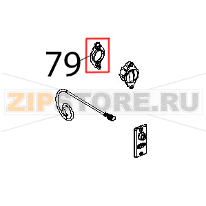 Coperchio scrocco maniglia Unox XVC 504 Coperchio scrocco maniglia Unox XVC 504Запчасть на деталировке под номером: 79