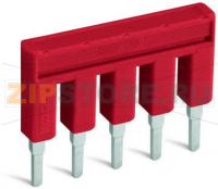 Jumper; 7-way; insulated; red Wago 2000-407/000-005