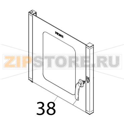 Vetro esterno 6 teglie marco polo con maniglia Piron PF1006_PI1 Vetro esterno 6 teglie marco polo con maniglia Piron PF1006_PI1Запчасть на деталировке под номером: 38