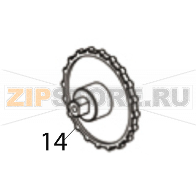 Ribbon rewind wheel Godex EZPi-1300 Ribbon rewind wheel Godex EZPi-1300Запчасть на деталировке под номером: 14Название запчасти Godex на английском языке: Ribbon rewind wheel EZPi-1300.
