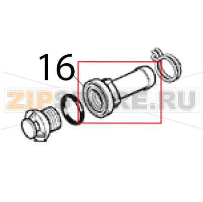 Bin drain Scotsman AC 56 Bin drain Scotsman AC 56Запчасть на деталировке под номером: 16