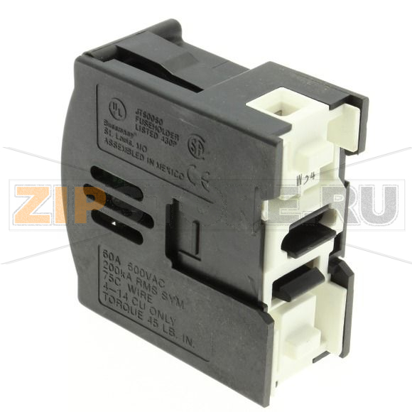 Держатель предохранителя, 60 A, AC 600 В, J, 1P, UL Eaton J' 60A TOUCHSAFE HOLDER 
