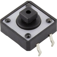 Кнопка 12 В/DC, 0.05 A, 1 x выкл/вкл, без фиксации, 1 шт TRU Components YST-1103T
