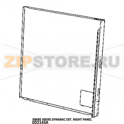 Dynamic ext. right panel Unox XB 695 Dynamic ext. right panel Unox XB 695Запчасть на деталировке под номером: 101Название запчасти на английском языке: Dynamic ext. right panel Unox XB 695