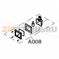 Oven-compartment light set including reflector Convotherm OES 6.10