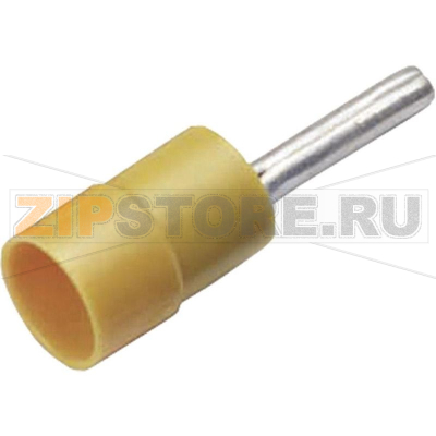 Наконечник плоский, штифтовой, 4 мм², 6 мм², желтый, 1 шт Cimco 180226 