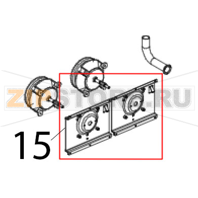 Profilo sostegno motore L.M. Unox XF 190 Profilo sostegno motore L.M. Unox XF 190Запчасть на деталировке под номером: 15
