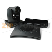 ClearOne Collaborate Versa 150. Комплект ВКС в составе: Концентратор COLLABORATE Versa hub; Камера UNITE 150; Спикерфон CHAT 150;  COLLABORATE SPACE - облачная лицензия для 50 участников с двумя виртуальными комнатами и одним шлюзом SIP / H.323 с бесплатн