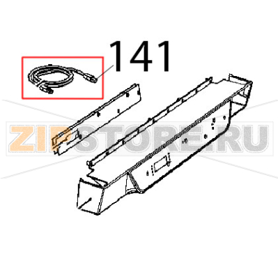Cable L=2 MT, RJ45-RJ45 Unox XB 895 Cable L=2 MT, RJ45-RJ45 Unox XB 895Запчасть на деталировке под номером: 141