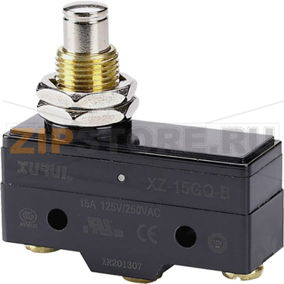 Микропереключатель 250 В/AC, 15 А, 1 x вкл/вкл, без фиксации, 1 шт TRU Components XZ-15GQ-B 