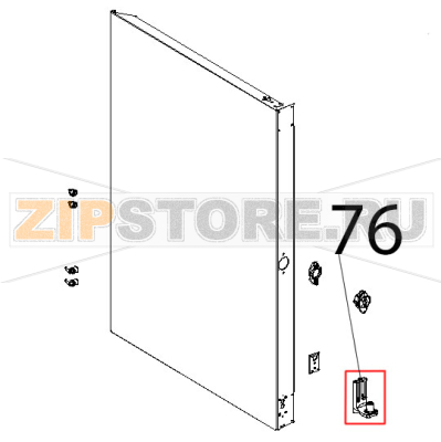 Staffa inferiore porta Unox XBC 804 Staffa inferiore porta Unox XBC 804Запчасть на деталировке под номером: 76