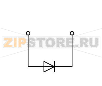 Компонентная клемма; 2-проводн.; с диодом 1N5408; анод слева; для DIN-рейки 35 x 15 и 35 x 7,5; 4 mm; CAGE CLAMP®; 4,00 mm; серые Wago 281-915/281-400 Примечание:Terminating Aluminum ConductorsWAGO spring clamp terminal blocks are suitable for solid aluminum conductors up to 4 mm?/12 AWG if WAGO “Alu-Plus” Contact Paste is used for termination.“Alu-Plus” Contact Paste Advantages:Automatically destroys the oxide film during clamping.Prevents fresh oxidation at the clamping point.Prevents electrolytic corrosion between aluminum and copper conductors (in the same terminal block).Provides long-term protection against corrosion....