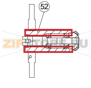Hudson Mesa reducer support Sigma BM 20    Shaft for Hobart attach&nbsp;BM 20Запчасть на сборочном чертеже под номером: 51Название запчасти Sigma на итальянском языке: Shaft for Hobart attach Sigma BM 20