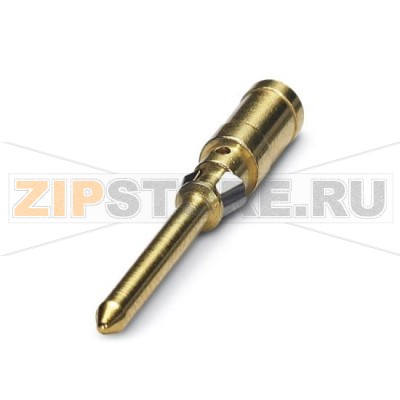 Механически обработанный обжимной контакт 1 Phoenix Contact CK1,6-ED-2,50ST AU 6er, штыревой, отдельный, сечение 2,5 мм², позолоченный.Минимальный заказ: 100 шт.Упаковка: 100 шт.