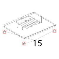 Piedino M10, D=35, H=20, nero opaco Unox XL 195